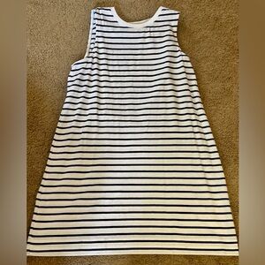Z Supply White and Navy Striped Sleeveless Mini Dress